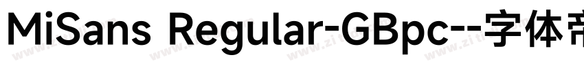 MiSans Regular-GBpc-字体转换